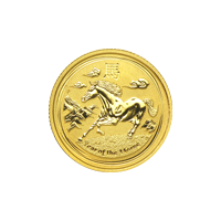 1/10 oz 2014 Lunar Year of the Horse Perth Mint Gold Coin