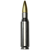 24Kt Gold Tipped .308 Caliber Two Ounce Silver Bullet